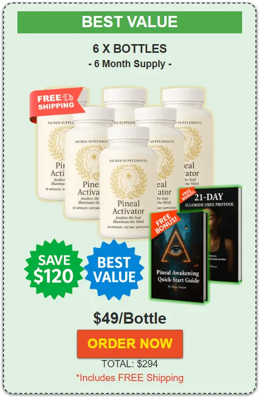 Pineal Activator 6 Bottle Pricing